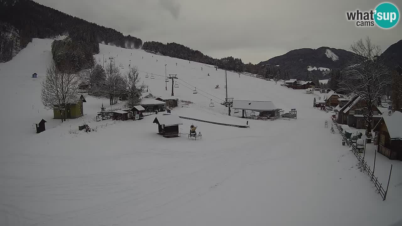 Kranjska Gora kamera Plaža – center dogajanja