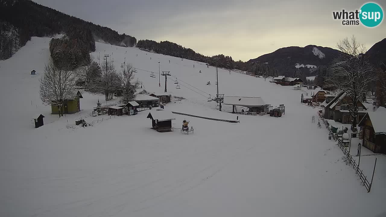 SKI Kranjska Gora webcam – Spiaggia – Piste Kekec e Mojca