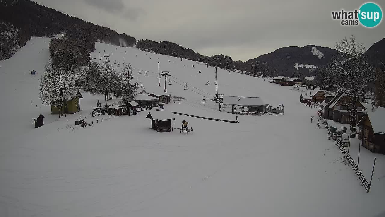 Kranjska Gora kamera Plaža – center dogajanja