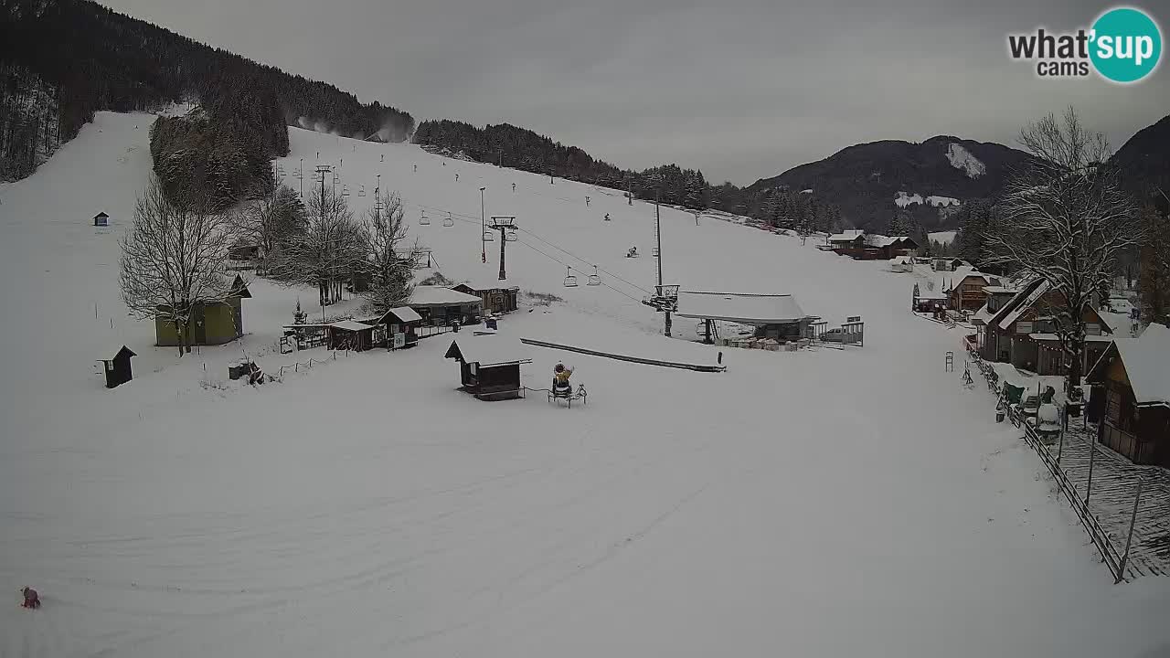 Kranjska Gora kamera Plaža – center dogajanja