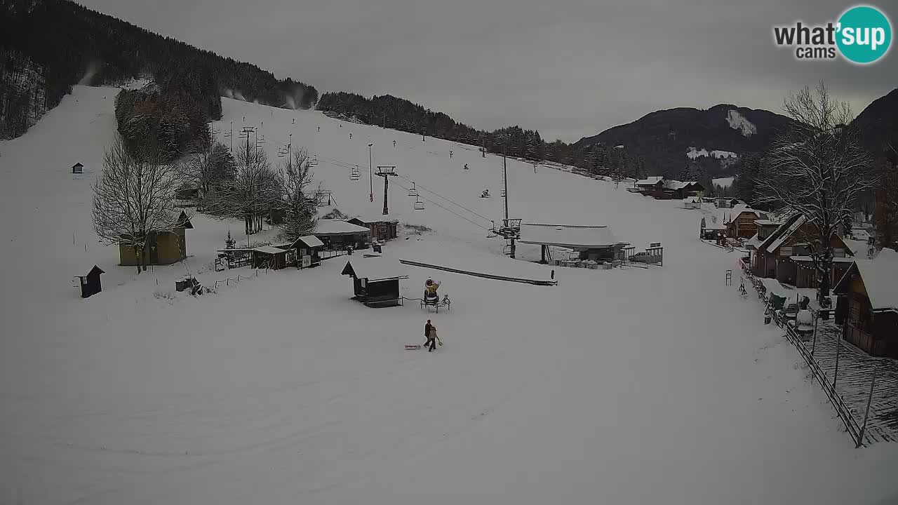 SKI Kranjska Gora webcam – Spiaggia – Piste Kekec e Mojca