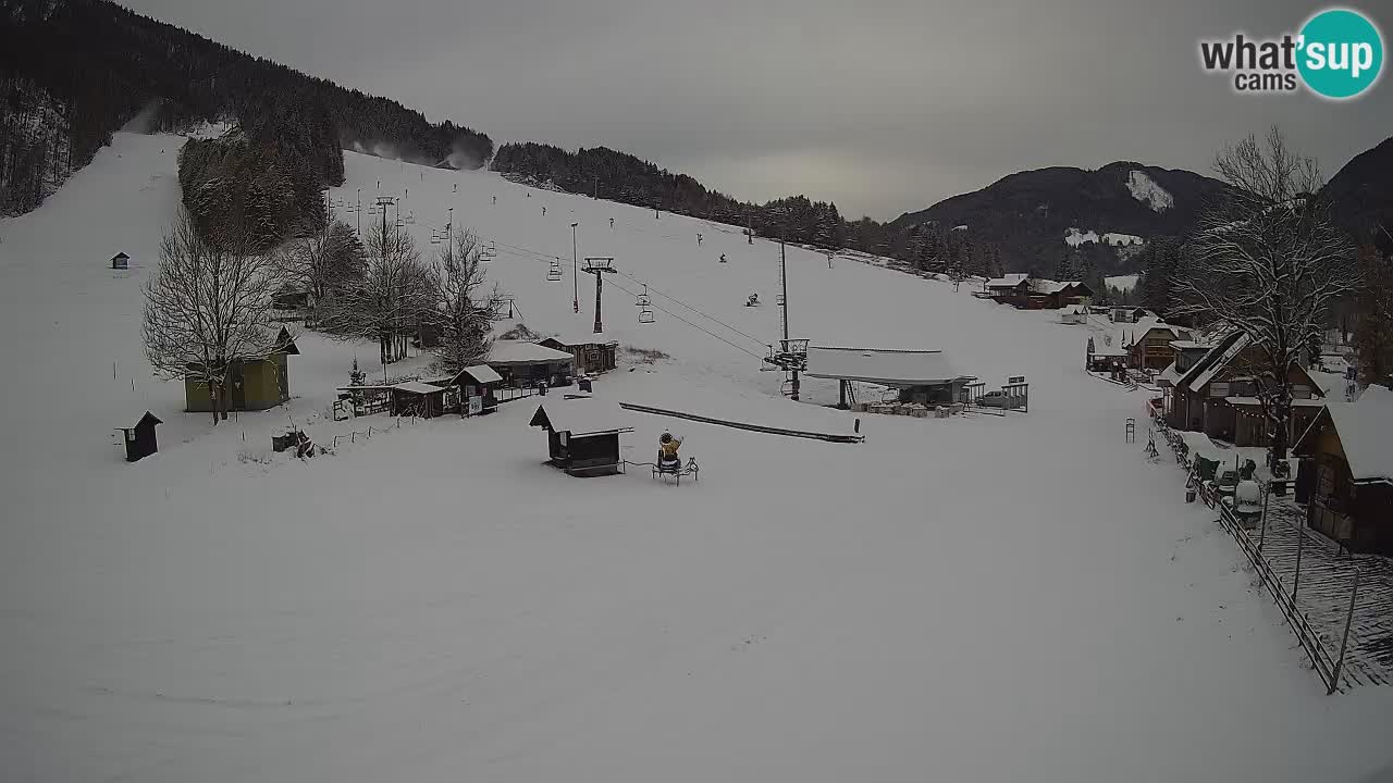 Kranjska Gora kamera Plaža – center dogajanja