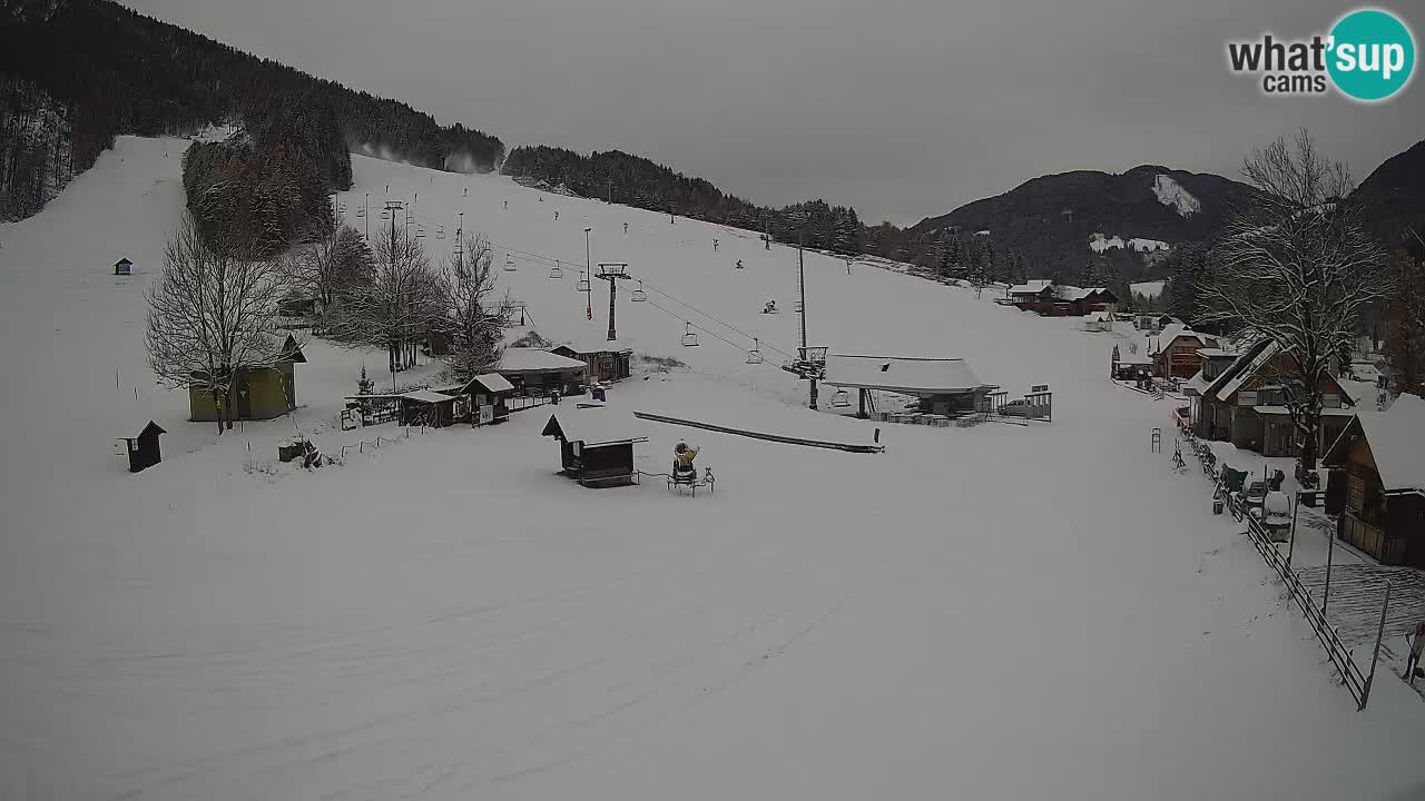 SKI Kranjska Gora webcam – Spiaggia – Piste Kekec e Mojca