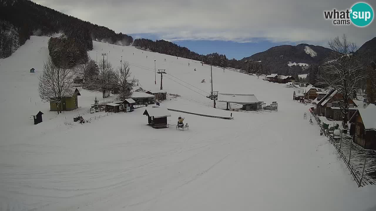 Kranjska Gora kamera Plaža – center dogajanja