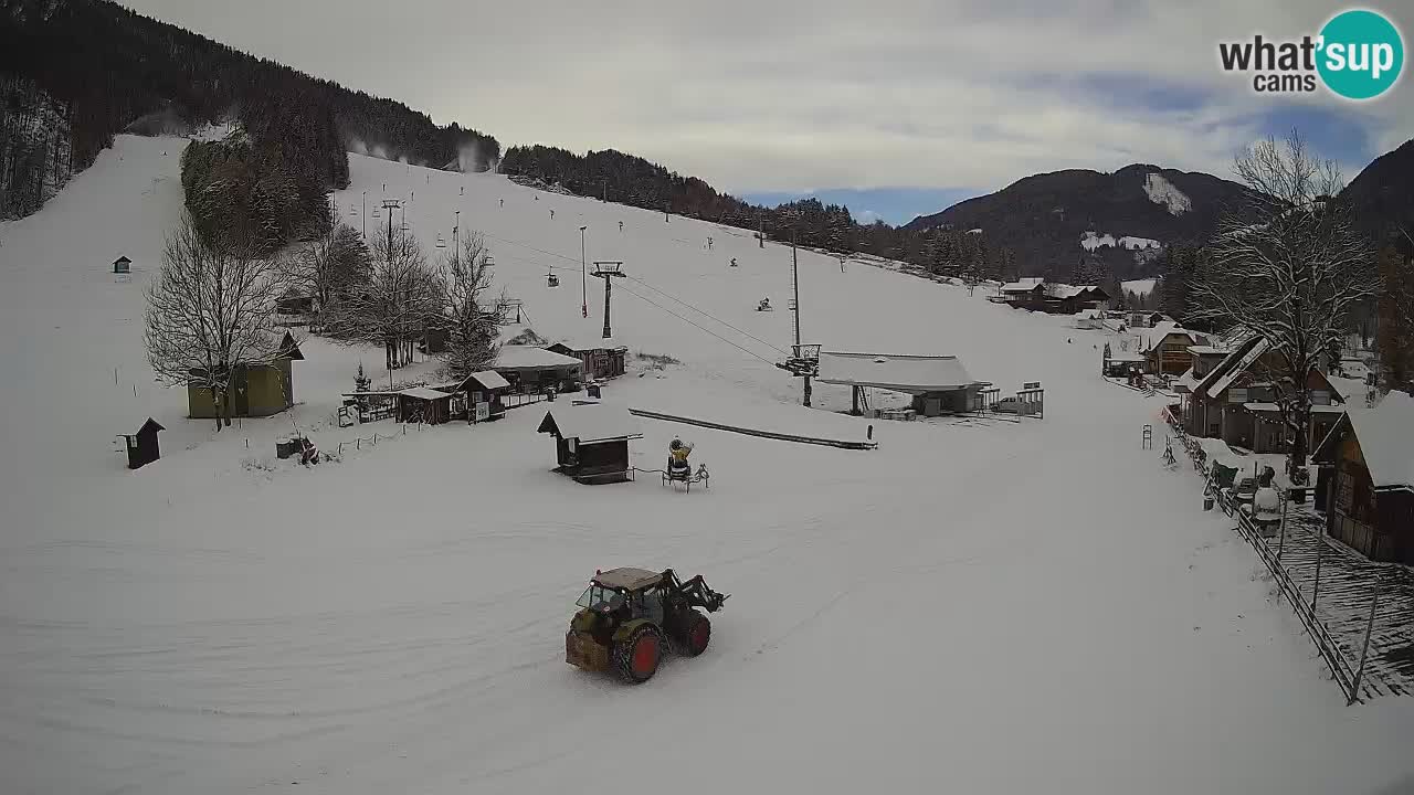 SKI Kranjska Gora webcam – Spiaggia – Piste Kekec e Mojca