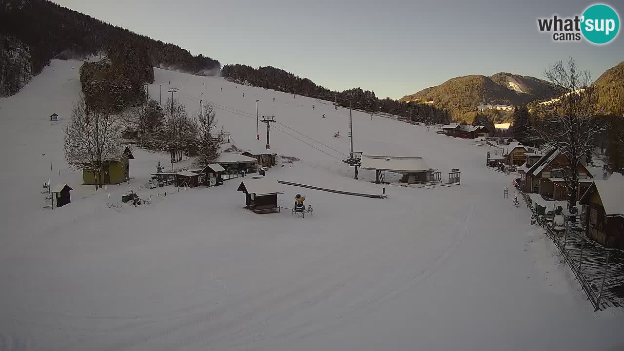 SKI Kranjska Gora webcam – Spiaggia – Piste Kekec e Mojca