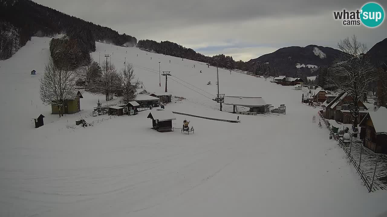 Kranjska Gora kamera Plaža – center dogajanja