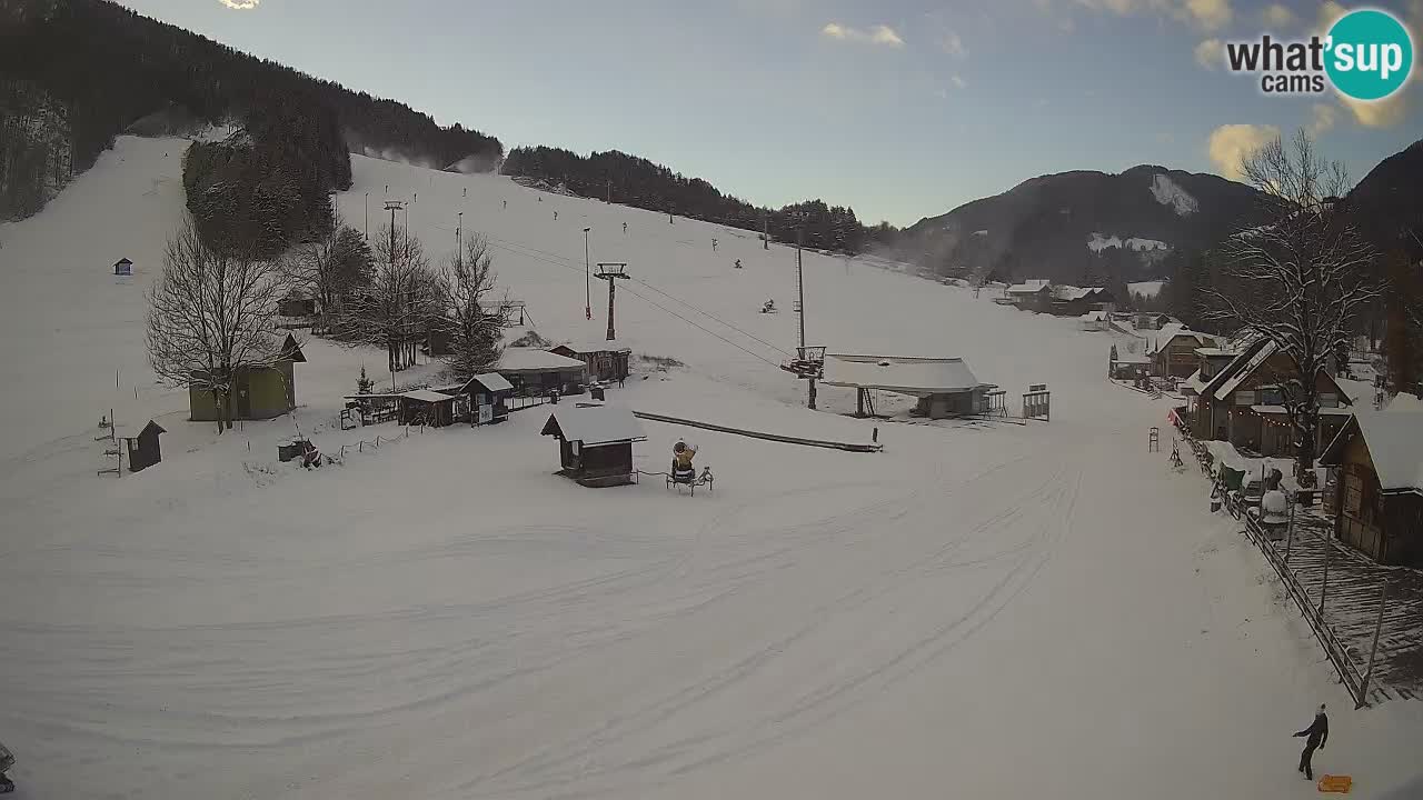 Kranjska Gora kamera Plaža – center dogajanja