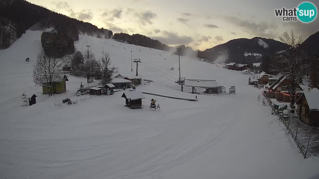 SKI Kranjska Gora webcam – Spiaggia – Piste Kekec e Mojca