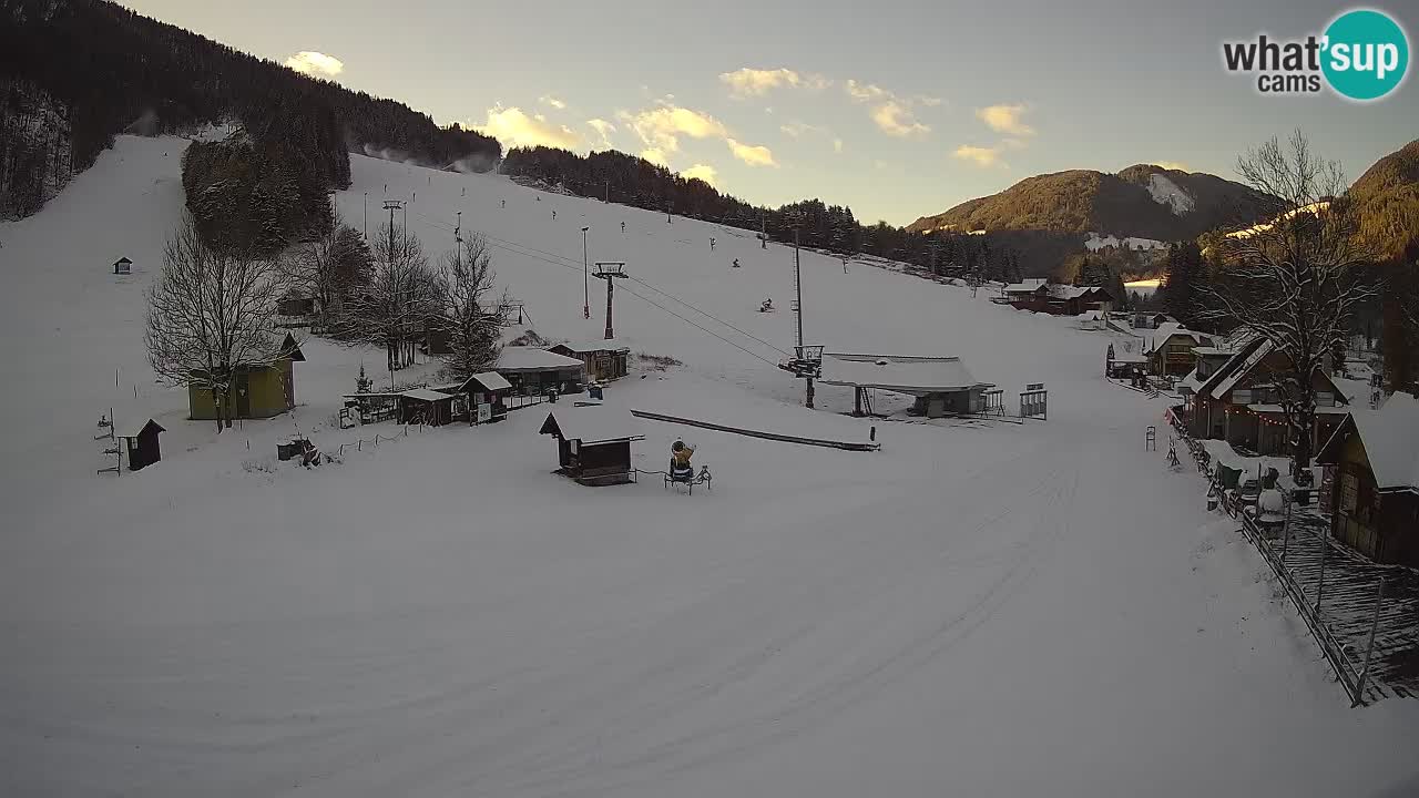 Kranjska Gora kamera Plaža – center dogajanja