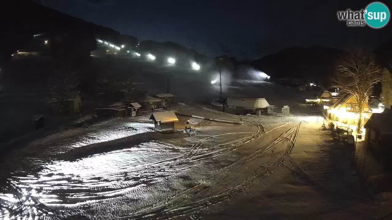 Kranjska Gora kamera Plaža – center dogajanja