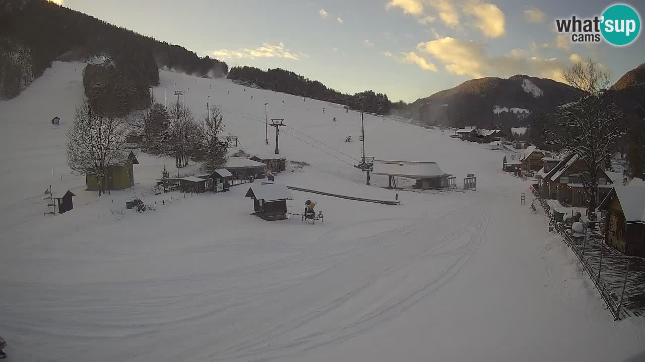 SKI Kranjska Gora webcam – Spiaggia – Piste Kekec e Mojca