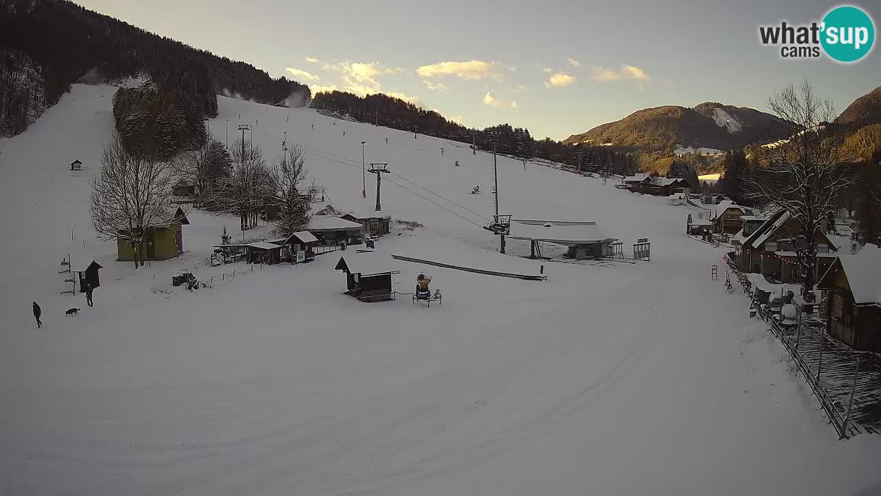 SKI Kranjska Gora webcam – Spiaggia – Piste Kekec e Mojca