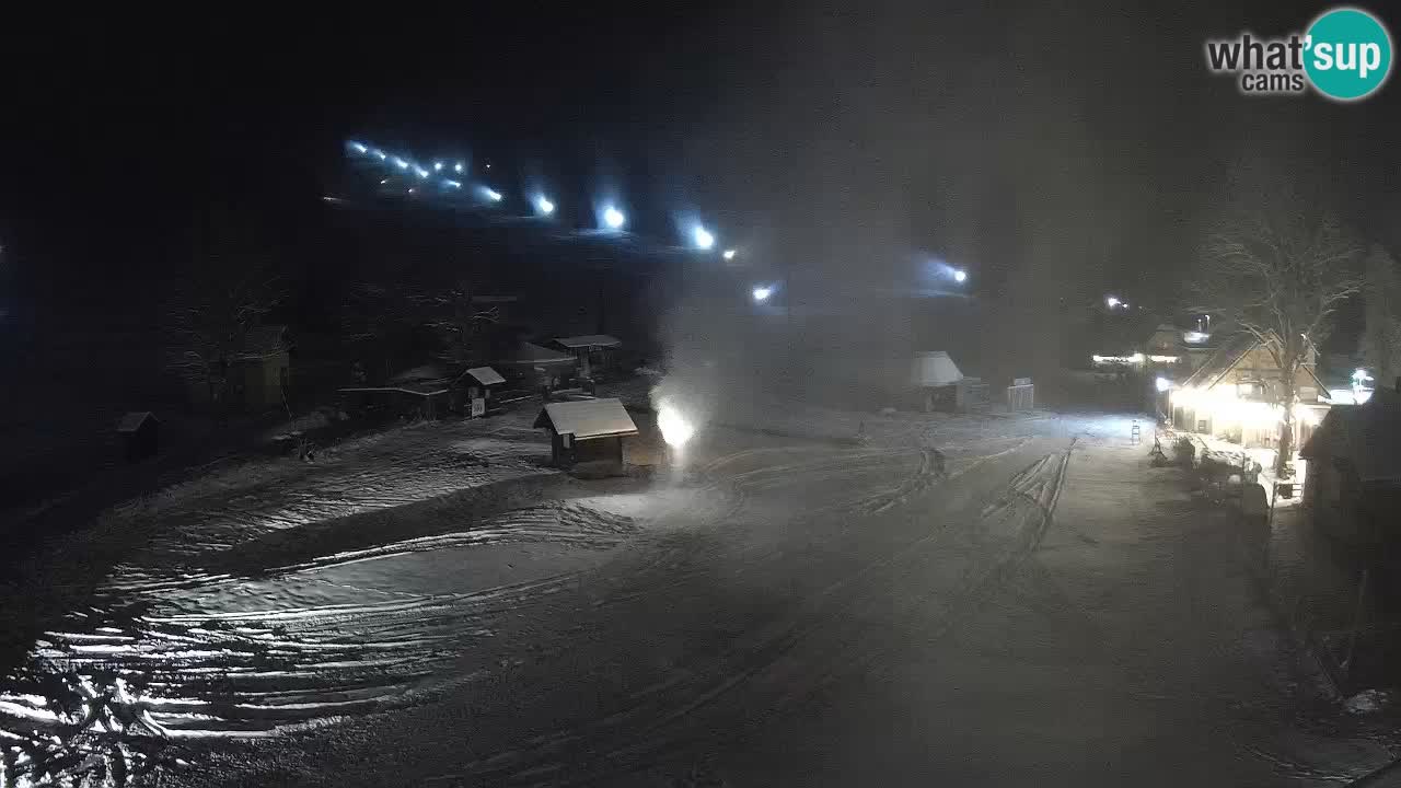 Kranjska Gora kamera Plaža – center dogajanja