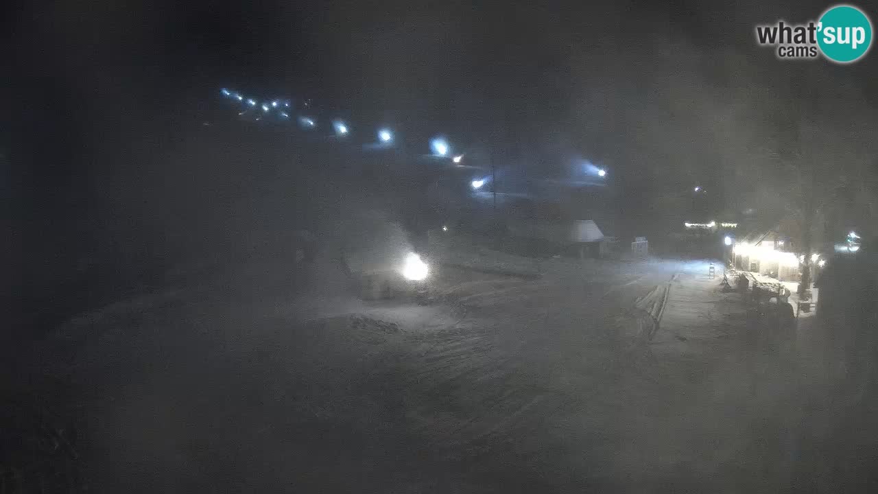 Kranjska Gora kamera Plaža – center dogajanja