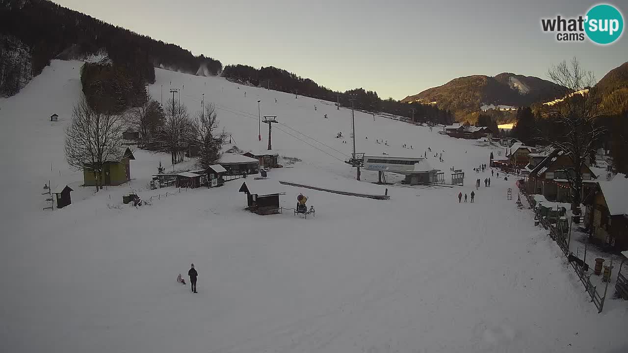 Kranjska Gora kamera Plaža – center dogajanja