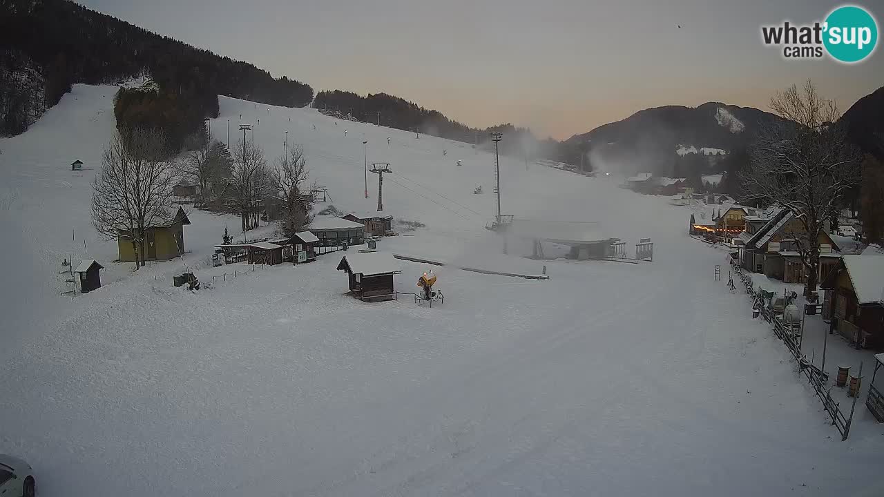 Kranjska Gora kamera Plaža – center dogajanja