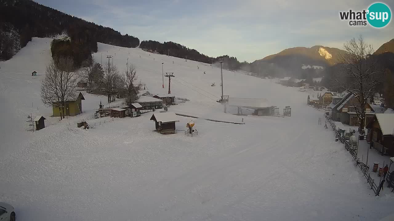 Kranjska Gora kamera Plaža – center dogajanja