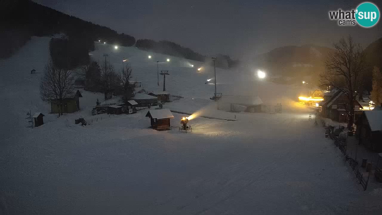 SKI Kranjska Gora webcam – Spiaggia – Piste Kekec e Mojca