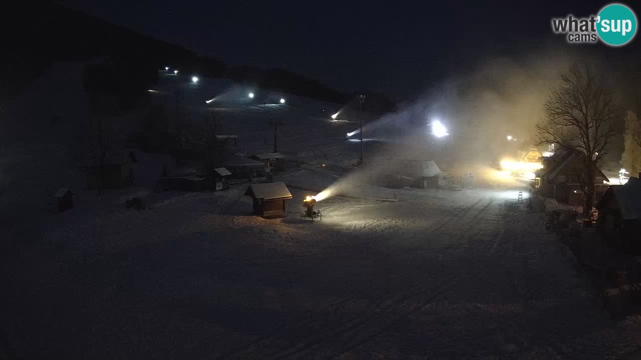 SKI Kranjska Gora webcam – Spiaggia – Piste Kekec e Mojca