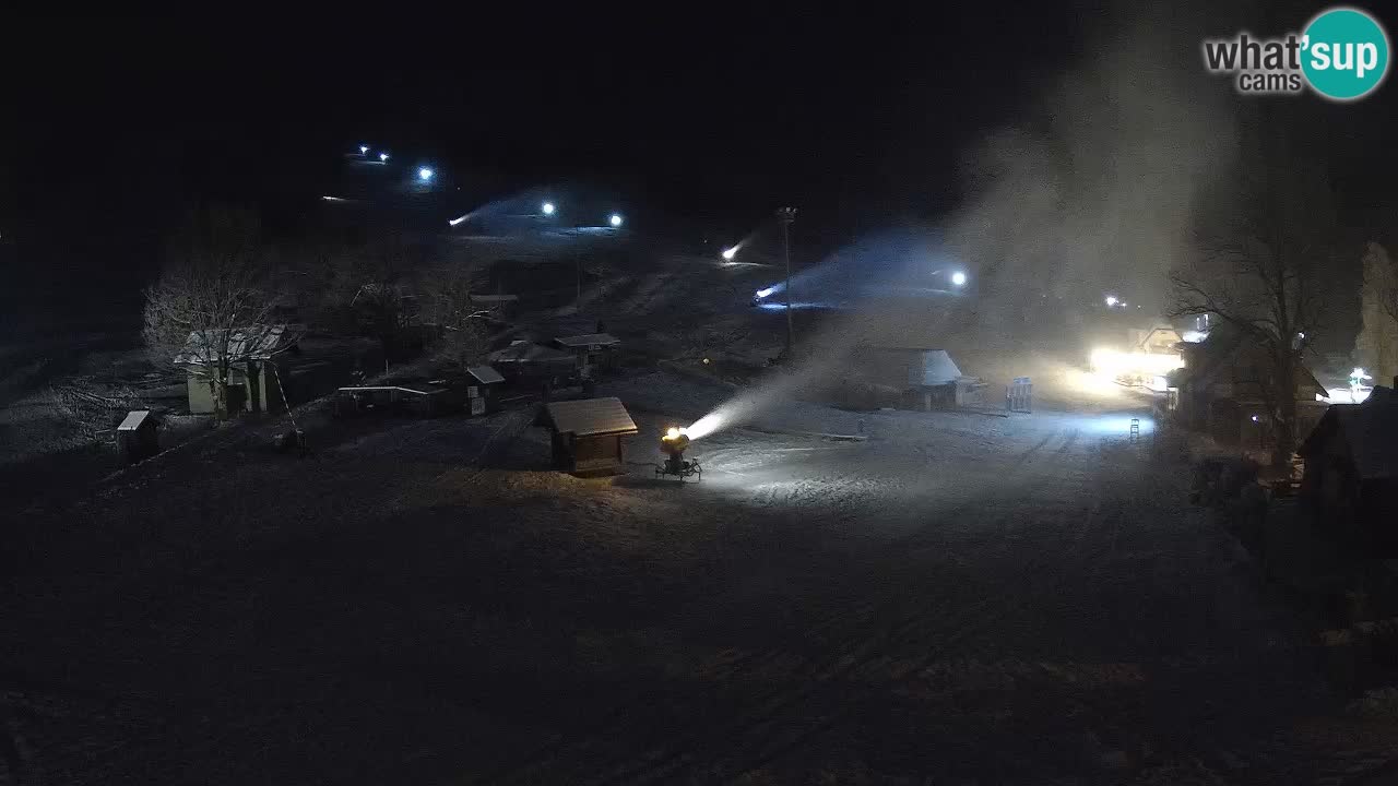 SKI Kranjska Gora webcam – Spiaggia – Piste Kekec e Mojca