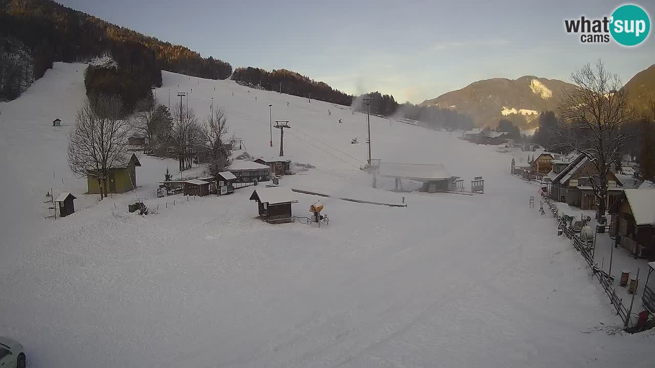 SKI Kranjska Gora webcam – Spiaggia – Piste Kekec e Mojca