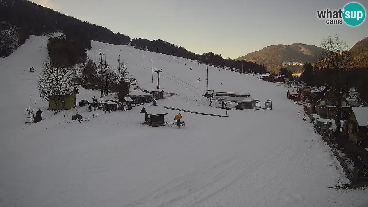 Kranjska Gora kamera Plaža – center dogajanja