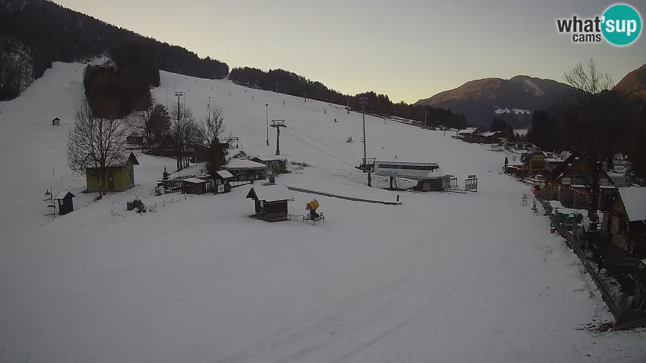 SKI Kranjska Gora webcam – Spiaggia – Piste Kekec e Mojca