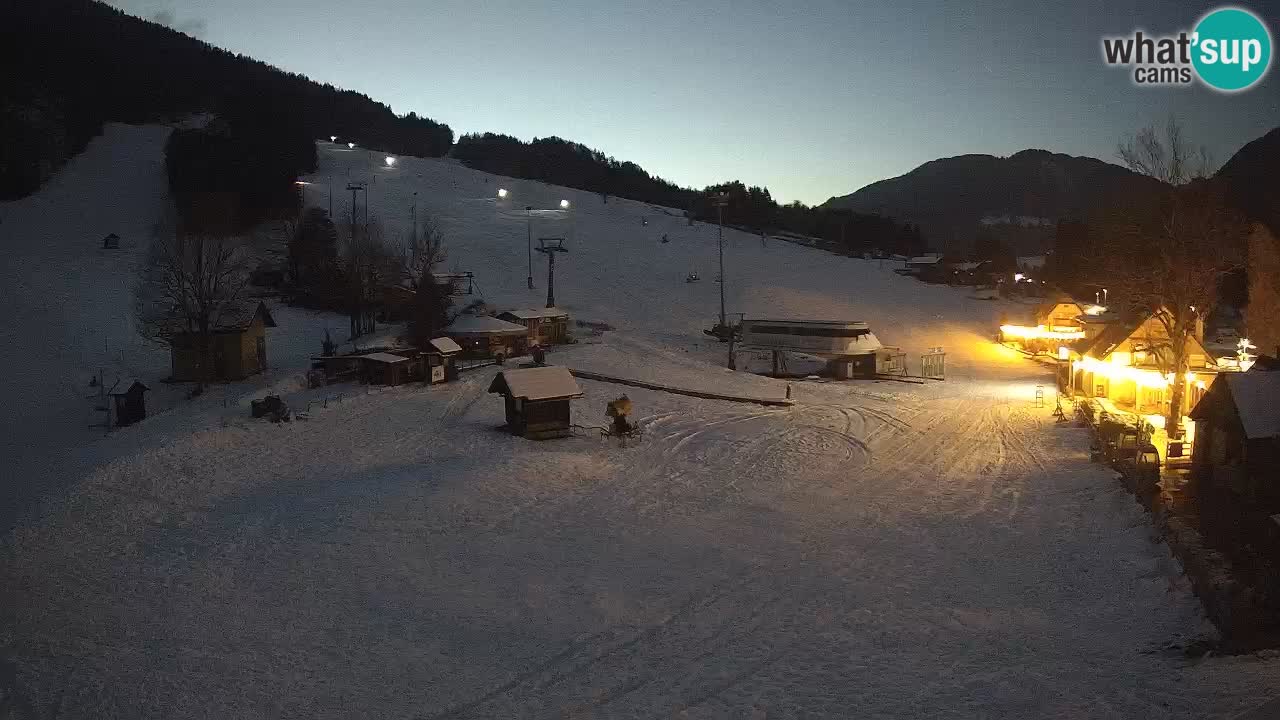 SKI Kranjska Gora webcam – Spiaggia – Piste Kekec e Mojca