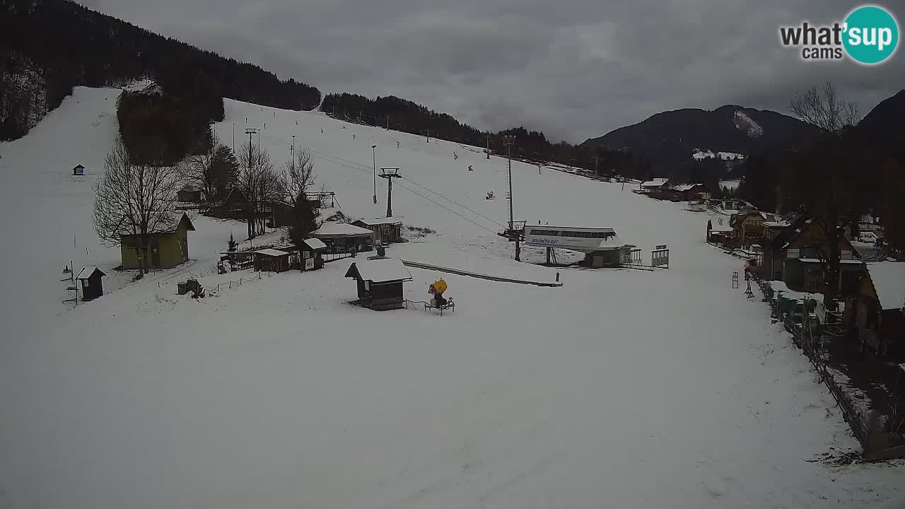 Kranjska Gora kamera Plaža – center dogajanja