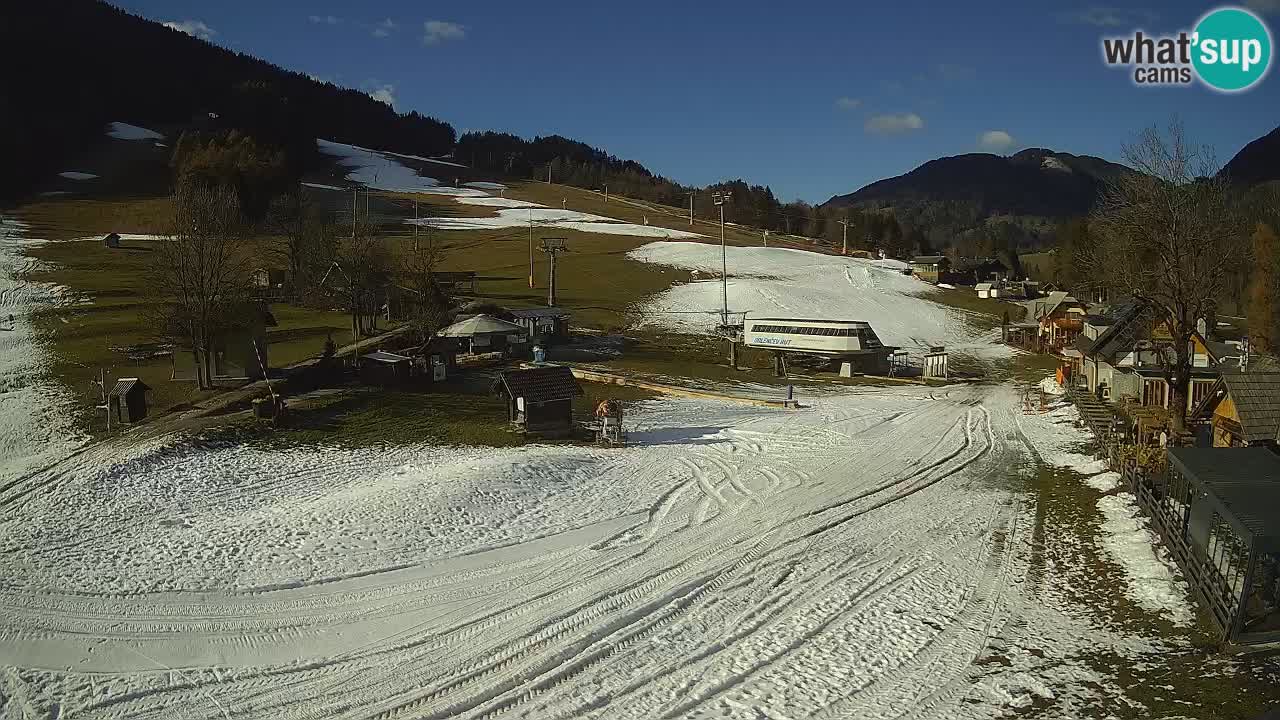 SKI Kranjska Gora webcam – Spiaggia – Piste Kekec e Mojca