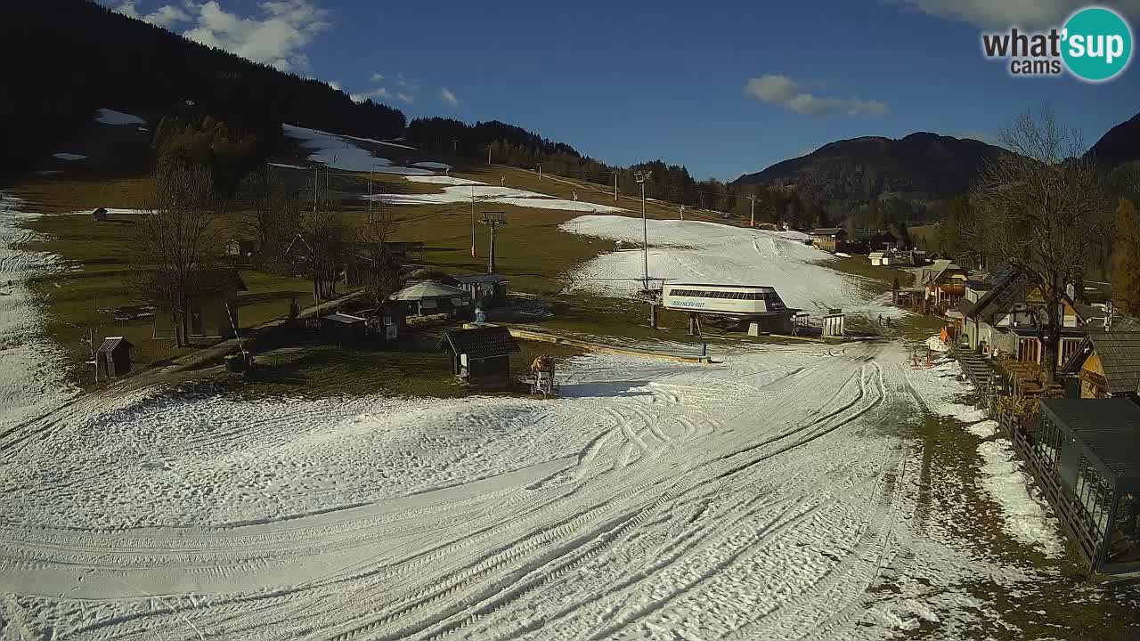 SKI Kranjska Gora webcam – Spiaggia – Piste Kekec e Mojca