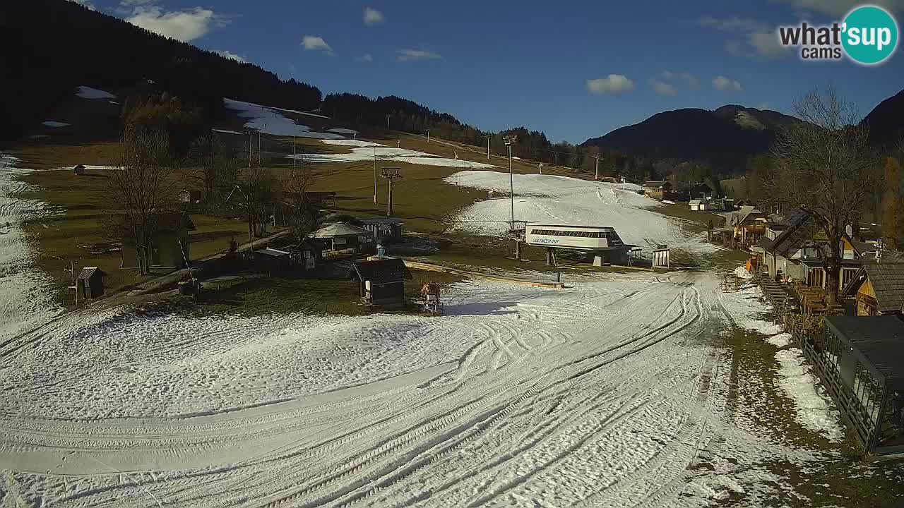 SKI Kranjska Gora webcam – Spiaggia – Piste Kekec e Mojca