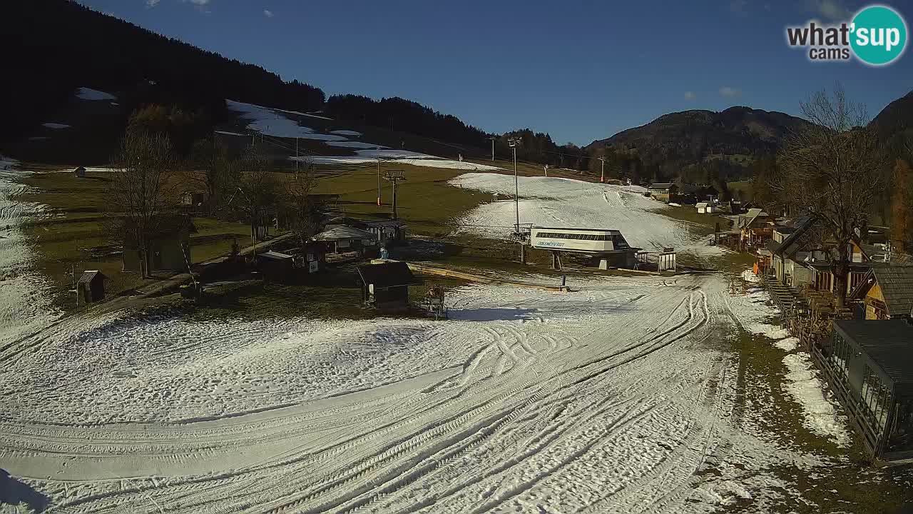 Kranjska Gora kamera Plaža – center dogajanja