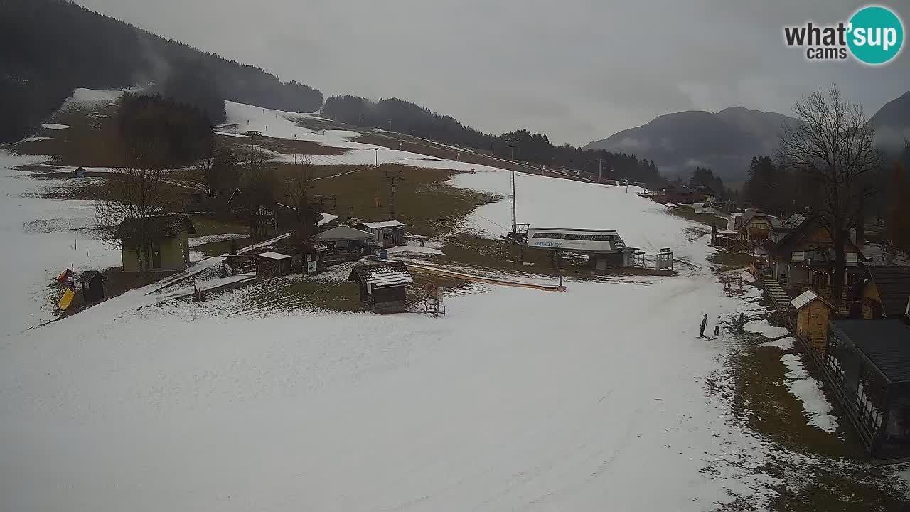 Kranjska Gora kamera Plaža – center dogajanja