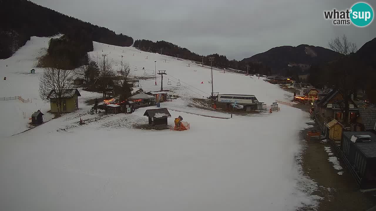 Kranjska Gora kamera Plaža – center dogajanja