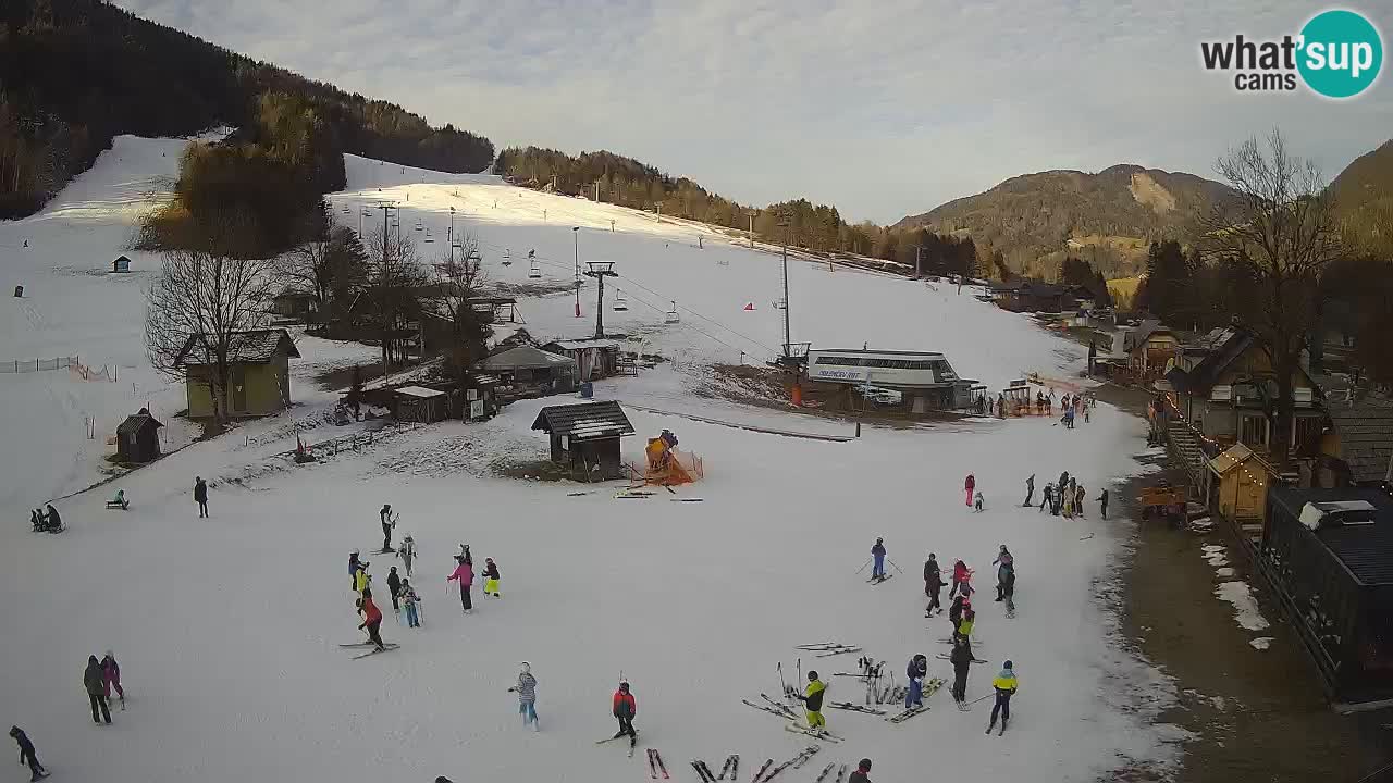 Kranjska Gora kamera Plaža – center dogajanja