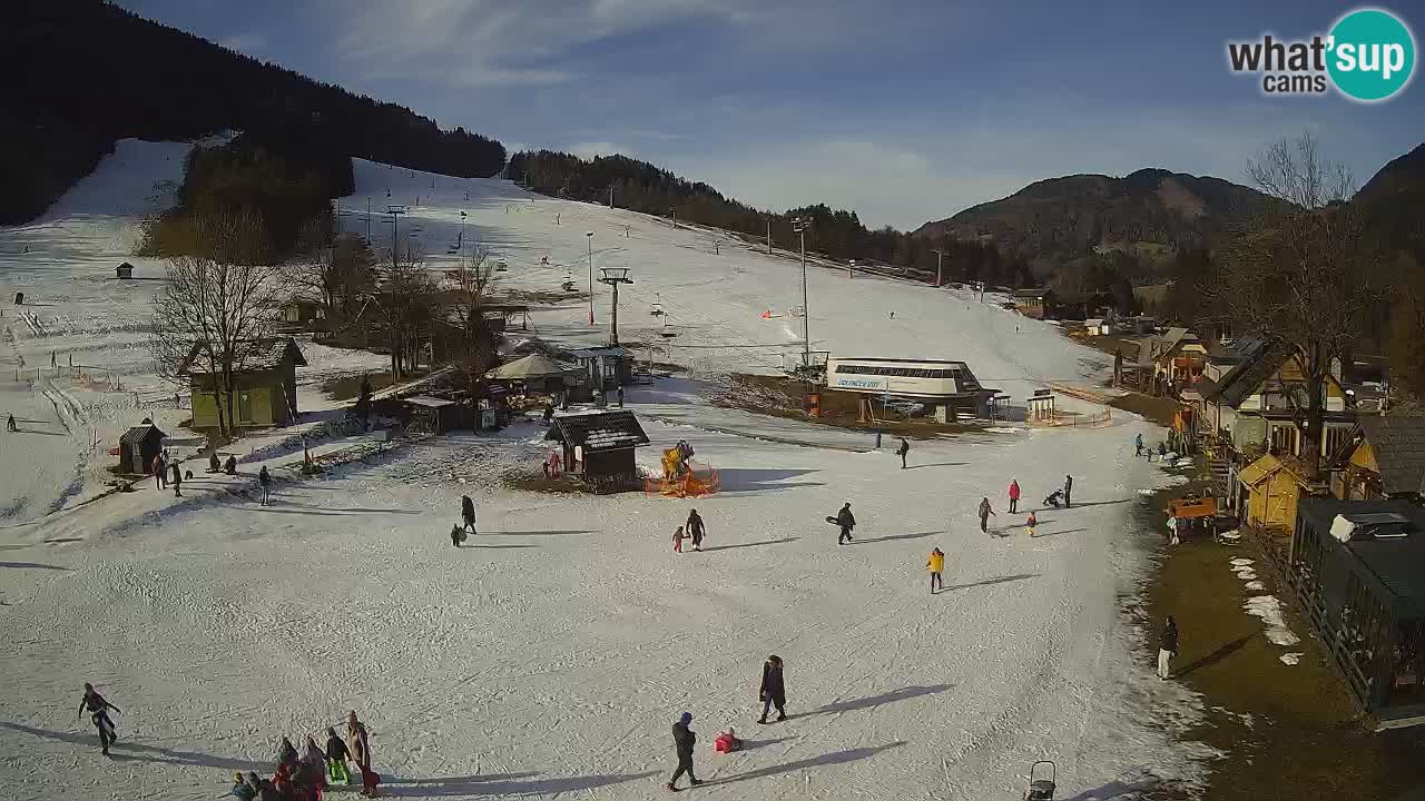 SKI Kranjska Gora webcam – Spiaggia – Piste Kekec e Mojca