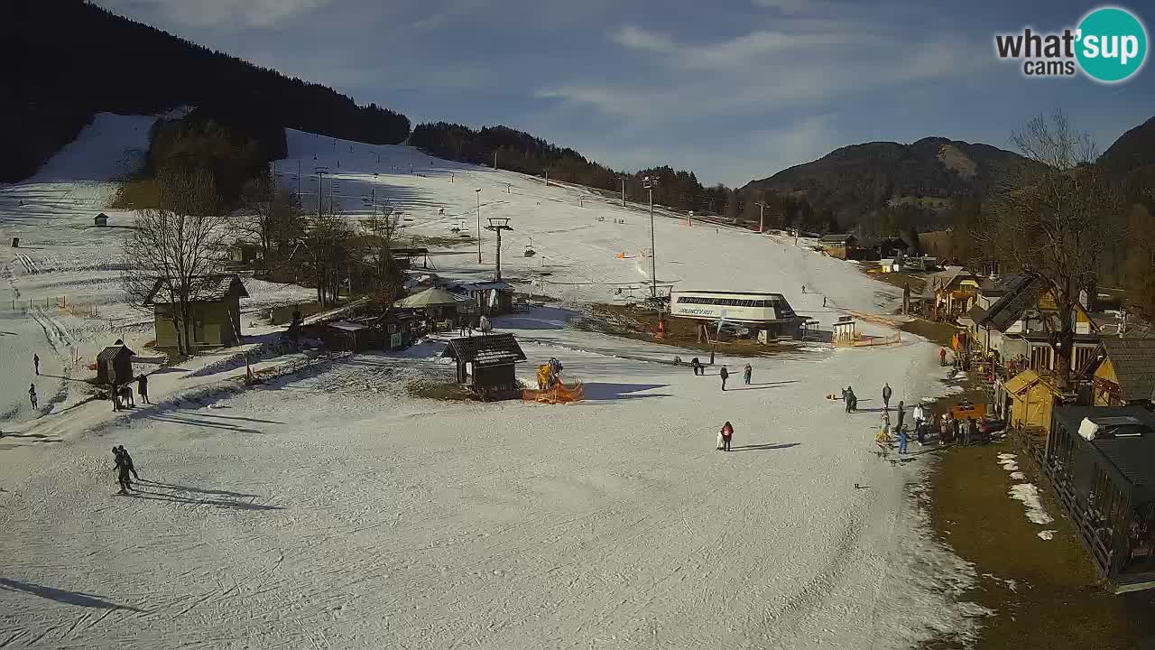 SKI Kranjska Gora webcam – Spiaggia – Piste Kekec e Mojca