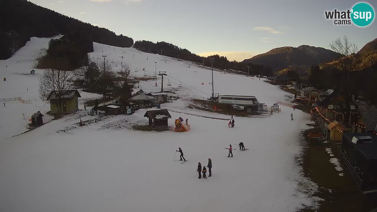 SKI Kranjska Gora webcam – Spiaggia – Piste Kekec e Mojca