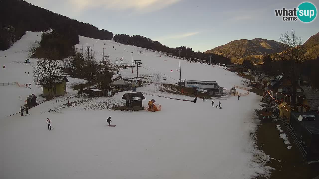 SKI Kranjska Gora webcam – Spiaggia – Piste Kekec e Mojca