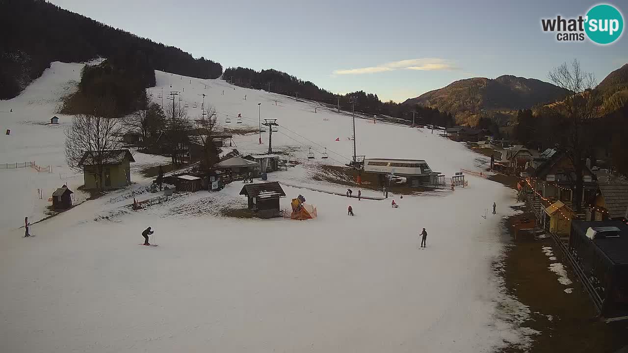 SKI Kranjska Gora webcam – Spiaggia – Piste Kekec e Mojca