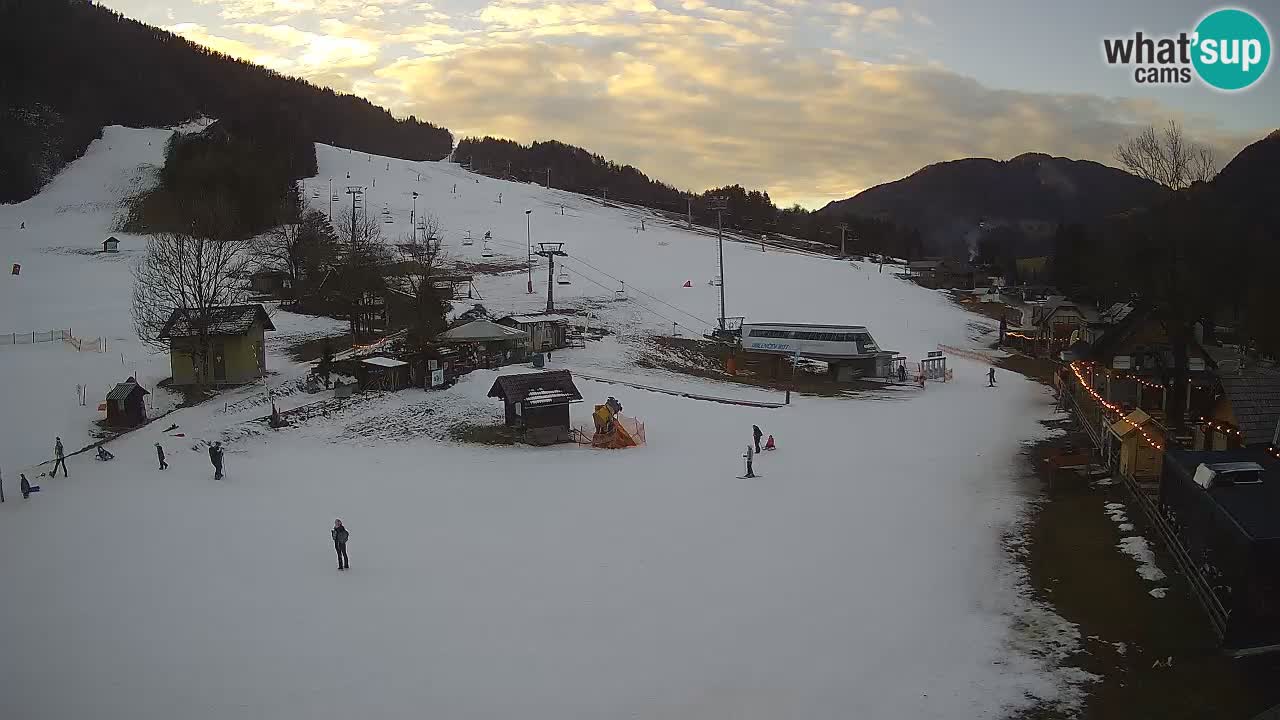 Kranjska Gora kamera Plaža – center dogajanja