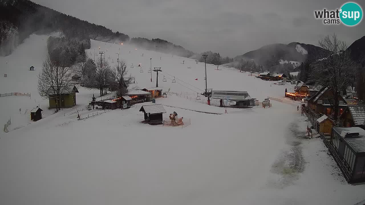 SKI Kranjska Gora webcam – Spiaggia – Piste Kekec e Mojca