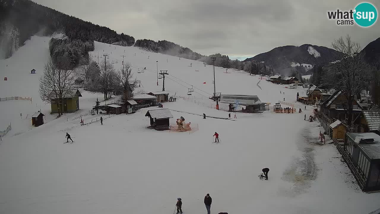 SKI Kranjska Gora webcam – Spiaggia – Piste Kekec e Mojca