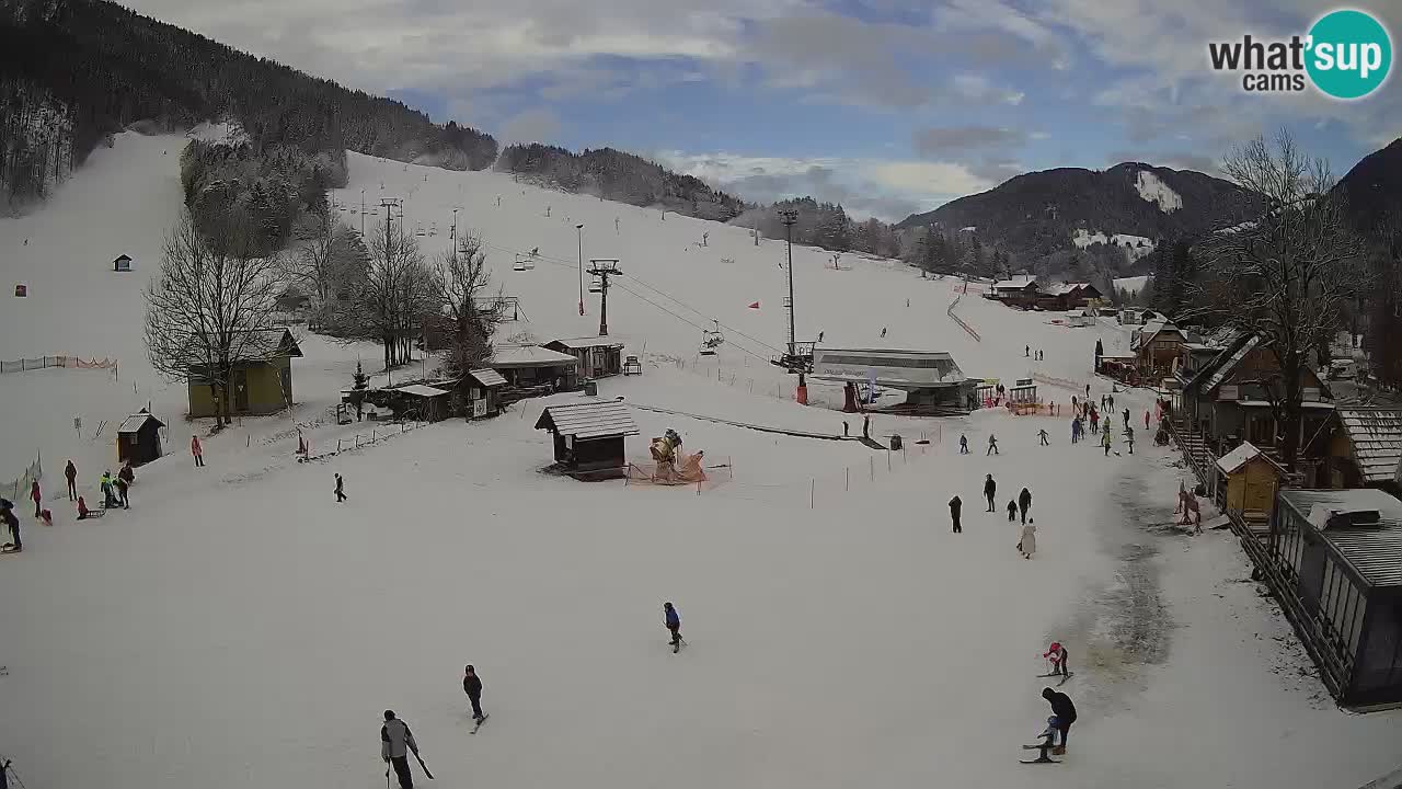 Kranjska Gora kamera Plaža – center dogajanja