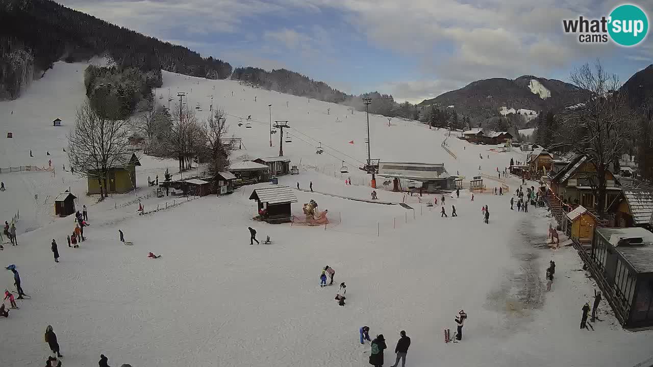 SKI Kranjska Gora webcam – Spiaggia – Piste Kekec e Mojca