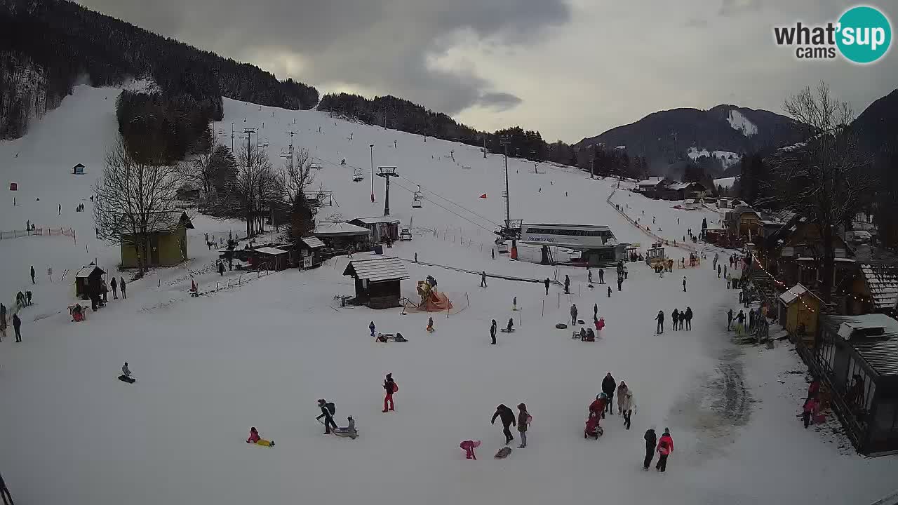 Kranjska Gora kamera Plaža – center dogajanja