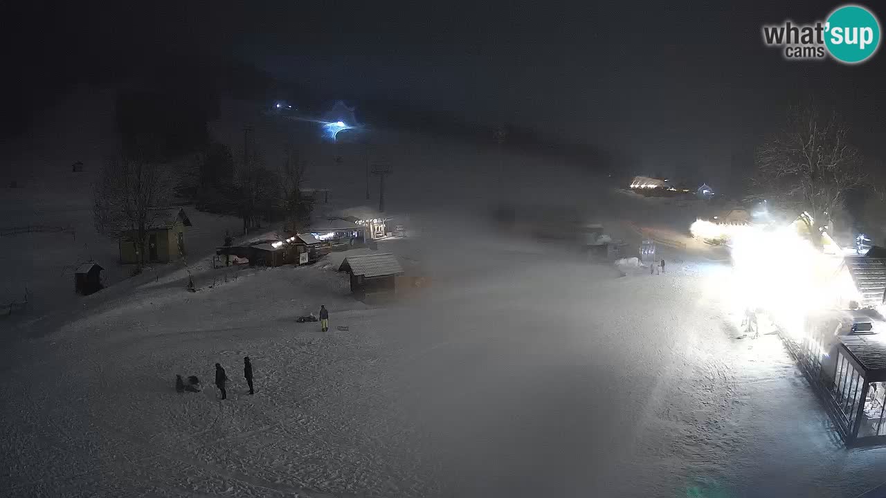 SKI Kranjska Gora webcam – Spiaggia – Piste Kekec e Mojca