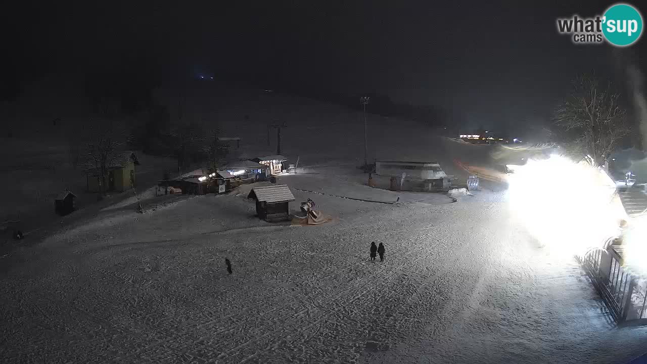 SKI Kranjska Gora webcam – Spiaggia – Piste Kekec e Mojca